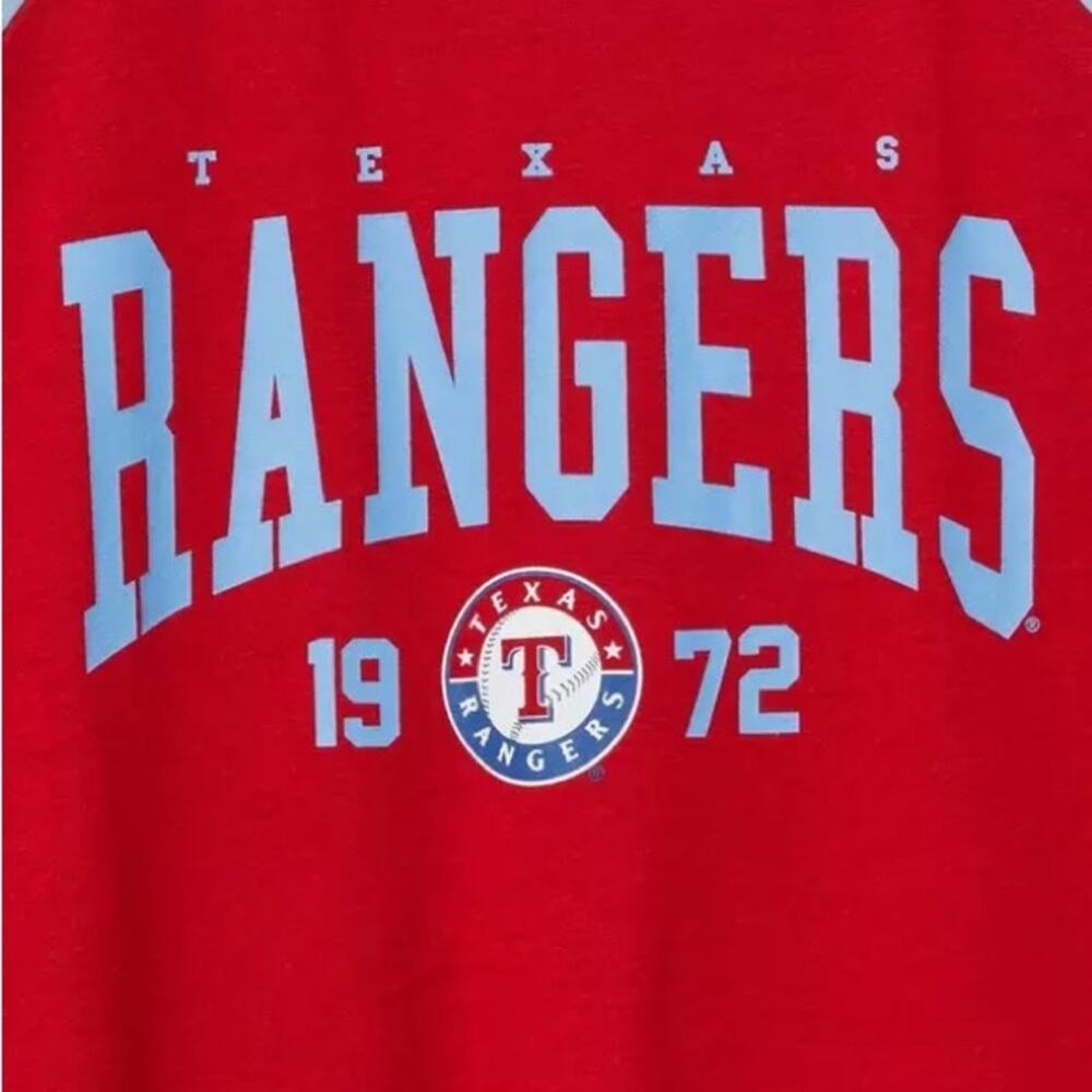 Torrid MLB Texas Rangers Cotton Varsity Ringer Tee - Picture 3 of 7